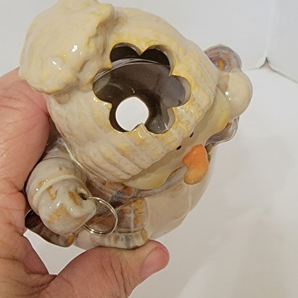 Kirkland Ceramic Christmas Snowman Tea Light Illuminary - Picture 6 of 11